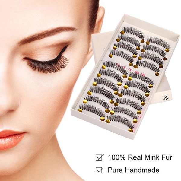 false eyelashes 10 pairs naturally curled handmade long thick 3d mink lashes dramatic volume fake extension beauty tool
false eyelashes 10 pairs naturally curled handmade long thick 3d mink lashes dramatic volume fake extension beauty tool