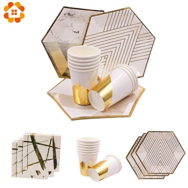 packaging dinner service 1set white gold marble paper cup/plate/napkin stripe disposable tableware set table decoration for wedding party su
packaging dinner service 1set white gold marble paper cup/plate/napkin stripe disposable tableware set table decoration for wedding party su