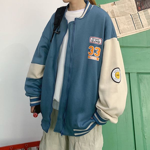 jacket 2021-style korean baseball kpop amends couple ulzzang loose autumn jacket harajuku fashion large clothes, Black;brown
jacket 2021-style korean baseball kpop amends couple ulzzang loose autumn jacket harajuku fashion large clothes, Black;brown