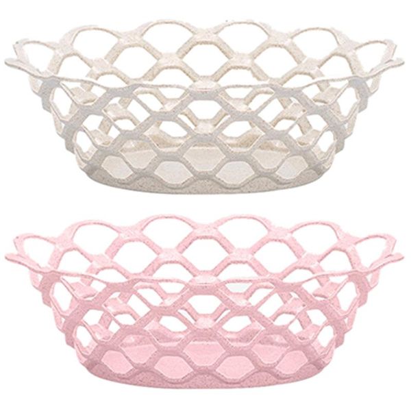 dishes & plates 2pack fruit basket, stand for kitchen counter vegetable produce bread storage basket (pink and beige)
dishes & plates 2pack fruit basket, stand for kitchen counter vegetable produce bread storage basket (pink and beige)