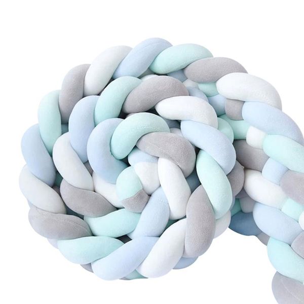 baby crib bumper knotted braided handmade soft knot pillow pad cushion cradle 3 meters(118.1 inch) - 4 strands bedding sets
baby crib bumper knotted braided handmade soft knot pillow pad cushion cradle 3 meters(118.1 inch) - 4 strands bedding sets