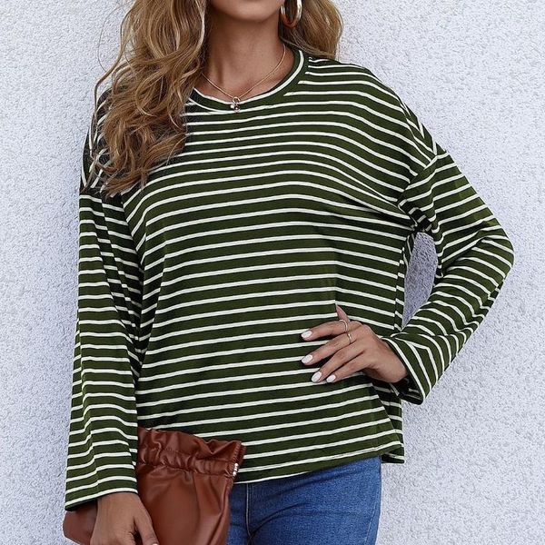 women's t-shirt 2021 spring autumn women striped t shirt casual long sleeve oversized loose tee fashion ladies tees, White
women's t-shirt 2021 spring autumn women striped t shirt casual long sleeve oversized loose tee fashion ladies tees, White