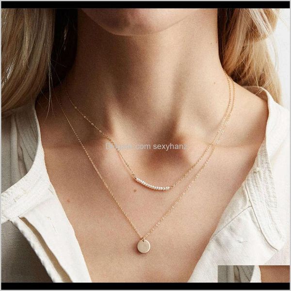 pendant necklaces & jewelry drop delivery 2021 pendants emanco316l simple double pearl necklace stainless steel gold plated clavicle chain v, Silver
pendant necklaces & jewelry drop delivery 2021 pendants emanco316l simple double pearl necklace stainless steel gold plated clavicle chain v, Silver
