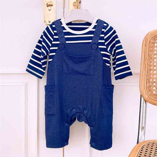 baby boy girl long sleeve stripe rompers spring kids born clothes 210521, Blue
baby boy girl long sleeve stripe rompers spring kids born clothes 210521, Blue