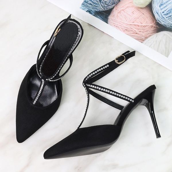 dress shoes attractive diamond strap pointed elegant women sandals 2021 summer fashion thin high heel beauty girl lady female, Black
dress shoes attractive diamond strap pointed elegant women sandals 2021 summer fashion thin high heel beauty girl lady female, Black