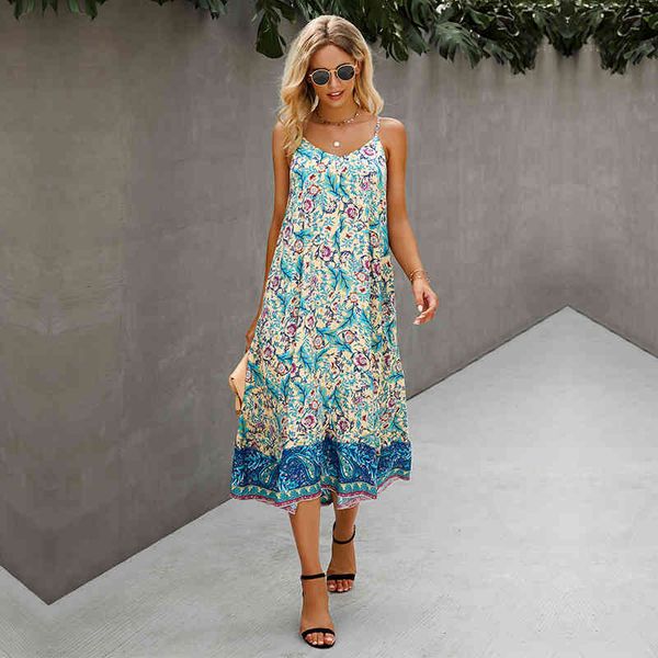 new spring summer spaghetti strap floral dress women casual sleeveless ladies fashion slim backless print long dresses 210413, Black;gray
new spring summer spaghetti strap floral dress women casual sleeveless ladies fashion slim backless print long dresses 210413, Black;gray