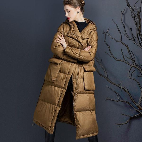 women's down & parkas steampunk 95% white duck coats for women 2021 winter style loose long over the knee jacket female hooded overcoat, Black
women's down & parkas steampunk 95% white duck coats for women 2021 winter style loose long over the knee jacket female hooded overcoat, Black