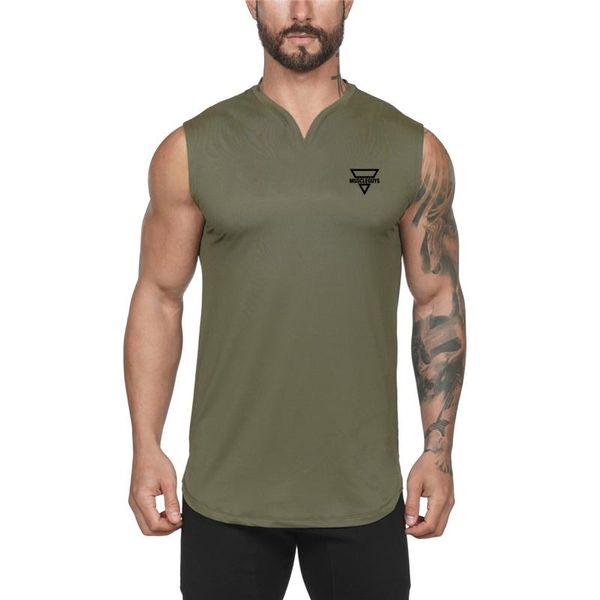 men' tank workout mens running fashion casual musculation gym clothing training fitness singlets sleeveless v-neck vest, White;black
men' tank workout mens running fashion casual musculation gym clothing training fitness singlets sleeveless v-neck vest, White;black