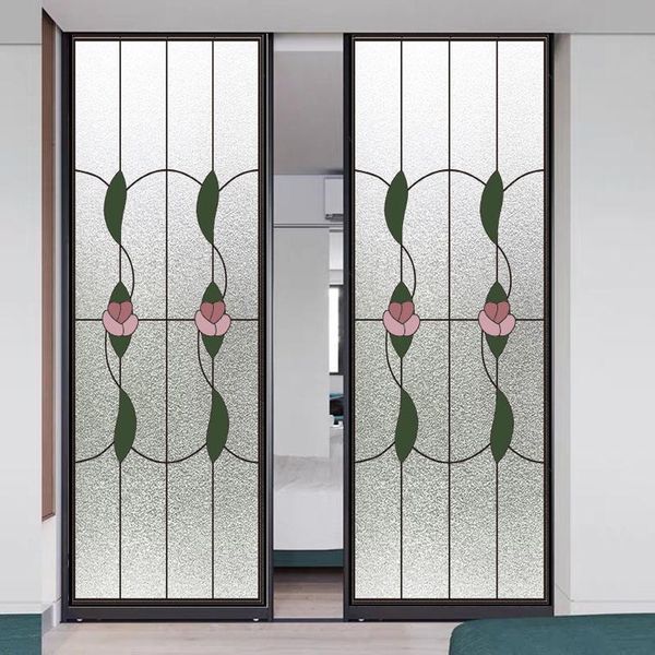 window stickers custom size stained glass film non-adhesive electrostatic cling vintage retro sticker rose for bathroom balcony
window stickers custom size stained glass film non-adhesive electrostatic cling vintage retro sticker rose for bathroom balcony
