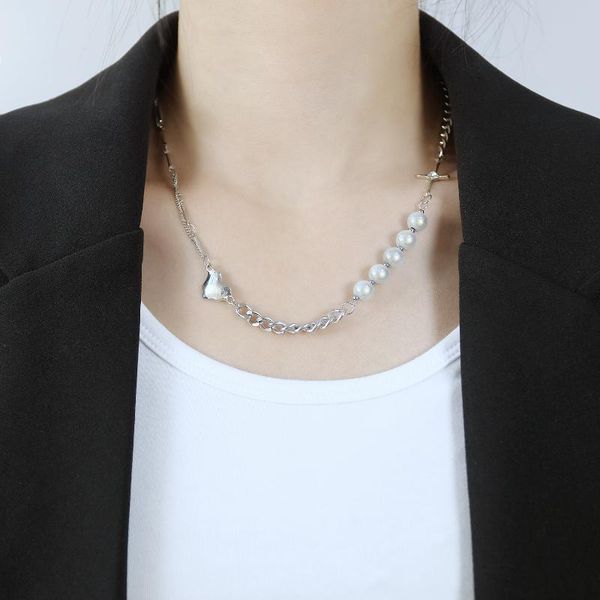 chains jialy 316l stainless steel pearl linked love heart cross necklace clavicle chain bead charm for women fashion jewelry, Silver
chains jialy 316l stainless steel pearl linked love heart cross necklace clavicle chain bead charm for women fashion jewelry, Silver