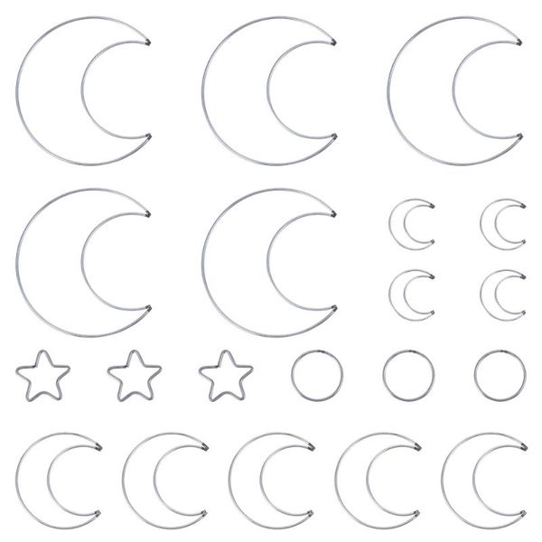decorative objects & figurines 20pcs star circle moon metal rings macrame hoops for dream catcher and diy craft
decorative objects & figurines 20pcs star circle moon metal rings macrame hoops for dream catcher and diy craft