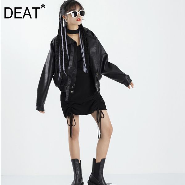 spring and summer fashion women clothes stand collar lantern pu leather wide jacket female wp74501 210421, Black
spring and summer fashion women clothes stand collar lantern pu leather wide jacket female wp74501 210421, Black