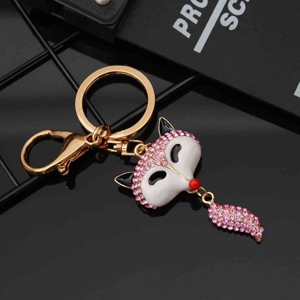 2021 fashion keychain new alloy painting oil inlaid diamond fox keychain korean women's bag car creative pendant, Silver
2021 fashion keychain new alloy painting oil inlaid diamond fox keychain korean women's bag car creative pendant, Silver