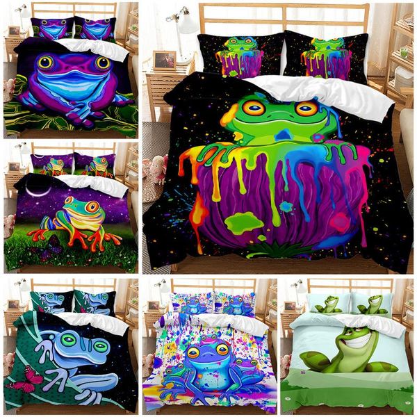 bedding sets frog comforter cover tropical amphibian set 3d animal theme duvet for children kids boys girls bedspread
bedding sets frog comforter cover tropical amphibian set 3d animal theme duvet for children kids boys girls bedspread