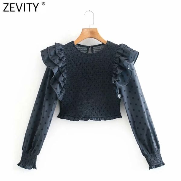 women vintage polka dots print elastic short smock blouse female pleat ruffles slim shirts chic sweet blusas ls7423 210416, White
women vintage polka dots print elastic short smock blouse female pleat ruffles slim shirts chic sweet blusas ls7423 210416, White