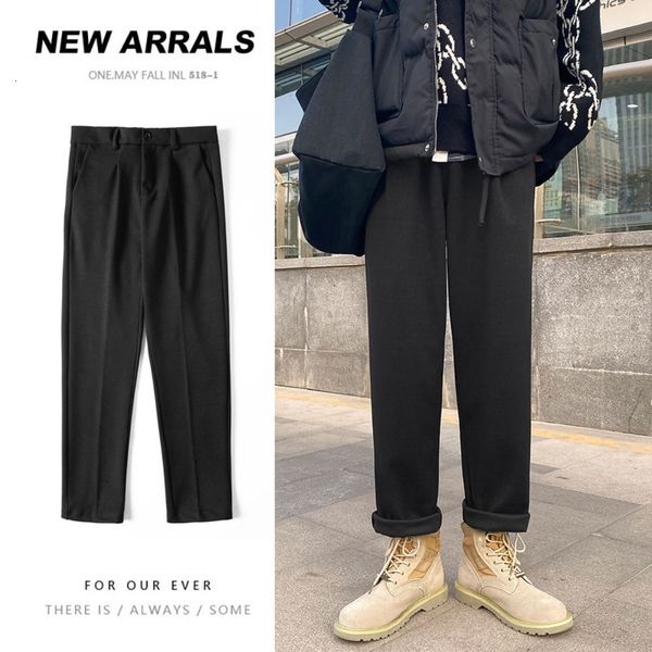 men's pants winter thick woolen warm fashion casual men streetwear wild loose korean style straight wide-leg mens bfjz, Black
men's pants winter thick woolen warm fashion casual men streetwear wild loose korean style straight wide-leg mens bfjz, Black