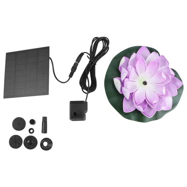 garden decorations solar power water pump beautiful lotus flowers fountain decoration (purple)
garden decorations solar power water pump beautiful lotus flowers fountain decoration (purple)