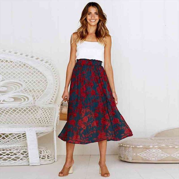 black dots floral print pleated midi skirt summer elegant female ladies women mid-length elastic high waist side pockets skirts
black dots floral print pleated midi skirt summer elegant female ladies women mid-length elastic high waist side pockets skirts