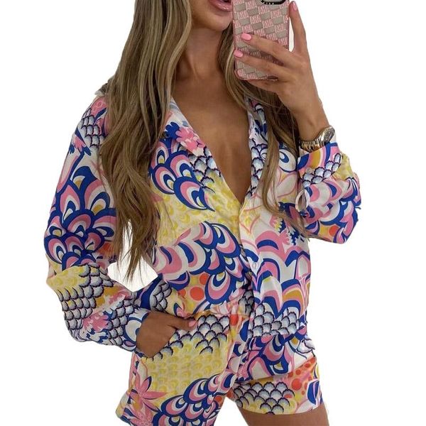 women's blouses & shirts summer holiday beach shirt casual printed lapel long sleeve pocket decorated loose, White
women's blouses & shirts summer holiday beach shirt casual printed lapel long sleeve pocket decorated loose, White