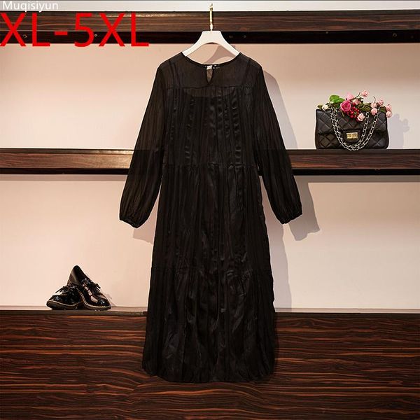 casual dresses plus size xl-5xl 2021 autumn women's long sleeves loose dress female overisze s017, Black;gray
casual dresses plus size xl-5xl 2021 autumn women's long sleeves loose dress female overisze s017, Black;gray