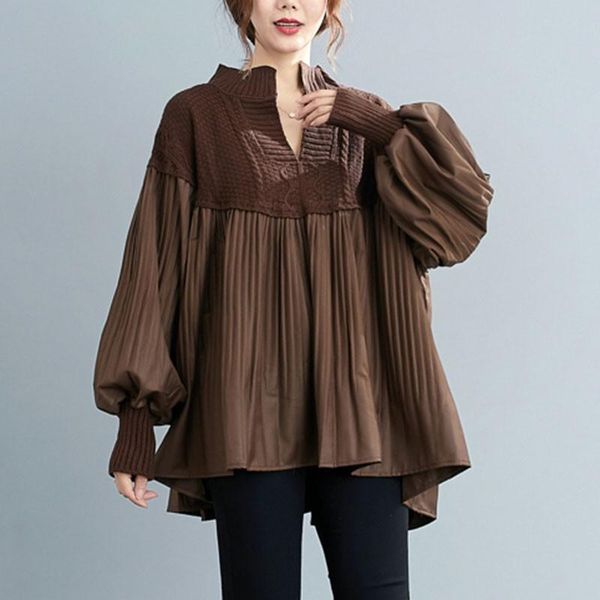 oversized women casual blouses shirts arrival 2021 autumn winter korean style vintage stand collar loose female s2383 women's &, White
oversized women casual blouses shirts arrival 2021 autumn winter korean style vintage stand collar loose female s2383 women's &, White