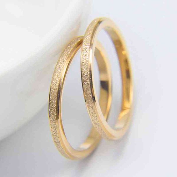 sal gold plated elegant fashion stainls steel wedding bands round rings for women