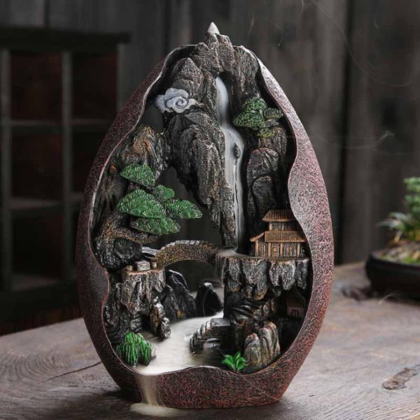 fragrance lamps classic incense burner, antique mountain residence, dragon, office, el, living room decoration
fragrance lamps classic incense burner, antique mountain residence, dragon, office, el, living room decoration