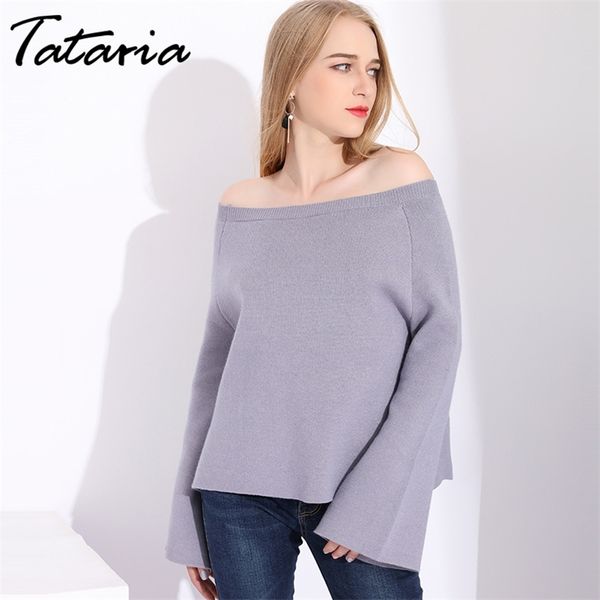 1women knitted pullover sweater shoulders flare sleeve for women s and pullovers loose knit off shoulder 210514, White;black
1women knitted pullover sweater shoulders flare sleeve for women s and pullovers loose knit off shoulder 210514, White;black