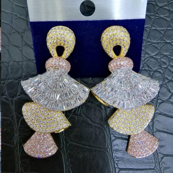 dangle & chandelier luxury dress design earrings trendy zircon wedding engagement party dubai for women 2021, Silver
dangle & chandelier luxury dress design earrings trendy zircon wedding engagement party dubai for women 2021, Silver