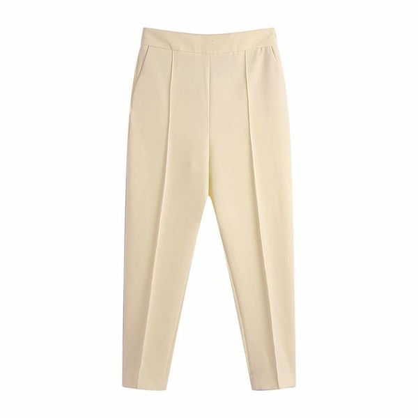women's pants & capris za 2021 european and american autumn high-waisted solid color harem small feet suit, Black;white
women's pants & capris za 2021 european and american autumn high-waisted solid color harem small feet suit, Black;white
