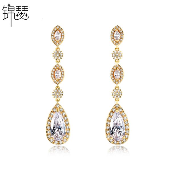 jewelry charm stud man soft korean copper zircon earrings new personality fashion long drop earrings, Golden
jewelry charm stud man soft korean copper zircon earrings new personality fashion long drop earrings, Golden