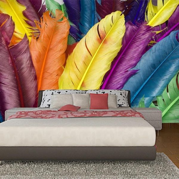 custom mural modern colourful feather 3d poster wall art painting living room bedroom home decor self adhesive wallpaper wallpapers
custom mural modern colourful feather 3d poster wall art painting living room bedroom home decor self adhesive wallpaper wallpapers