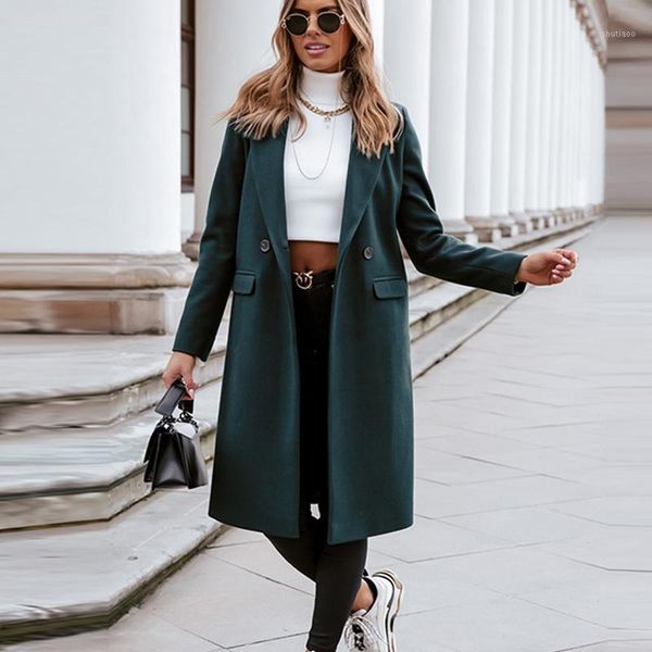 women's wool & blends 2021 fashion elegant lady long overcoat casual loose turn-down collar woolen coat women autumn winter sleeve out, Black
women's wool & blends 2021 fashion elegant lady long overcoat casual loose turn-down collar woolen coat women autumn winter sleeve out, Black