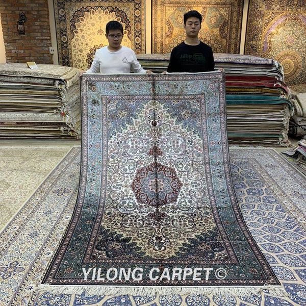 carpets yilong 5'x8' handwoven persian ivory rugs antique classic medallion silk carpet (yxr363b)
carpets yilong 5'x8' handwoven persian ivory rugs antique classic medallion silk carpet (yxr363b)