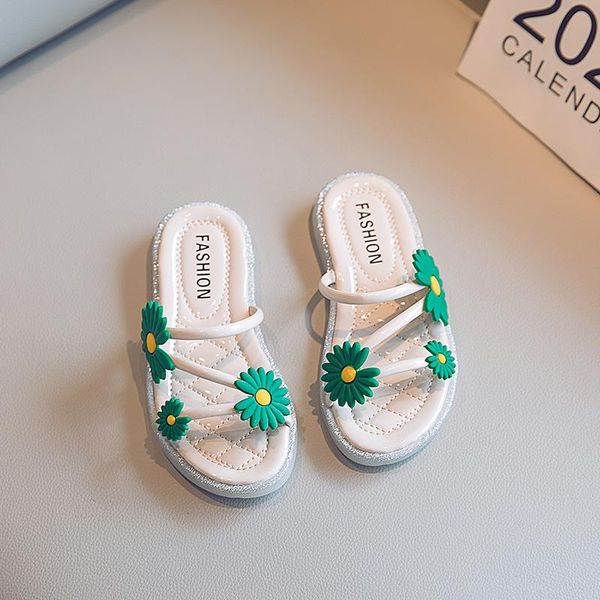 slipper summer girls outdoor slippers casual daisy flowers soft medium big children' princess beach sandals for kids floral shoes, Black;grey
slipper summer girls outdoor slippers casual daisy flowers soft medium big children' princess beach sandals for kids floral shoes, Black;grey