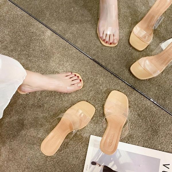 dress shoes koovan women's open-toed sandals summer 2021 transparent high heel crystal fairy cool wind slippers for women, Black
dress shoes koovan women's open-toed sandals summer 2021 transparent high heel crystal fairy cool wind slippers for women, Black