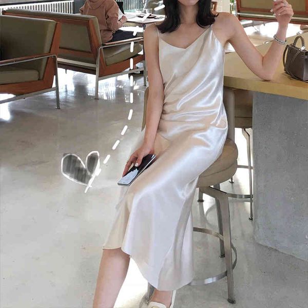 summer dress satin temperament long v collar sling bodycon midi women dresses 210428, Black;gray
summer dress satin temperament long v collar sling bodycon midi women dresses 210428, Black;gray