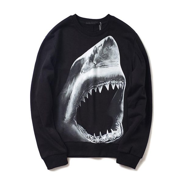 famous men's designer tee sweater long-sleeved european and american fashion brand printed shark pullover round neck loose black s-xxl, White;black
famous men's designer tee sweater long-sleeved european and american fashion brand printed shark pullover round neck loose black s-xxl, White;black