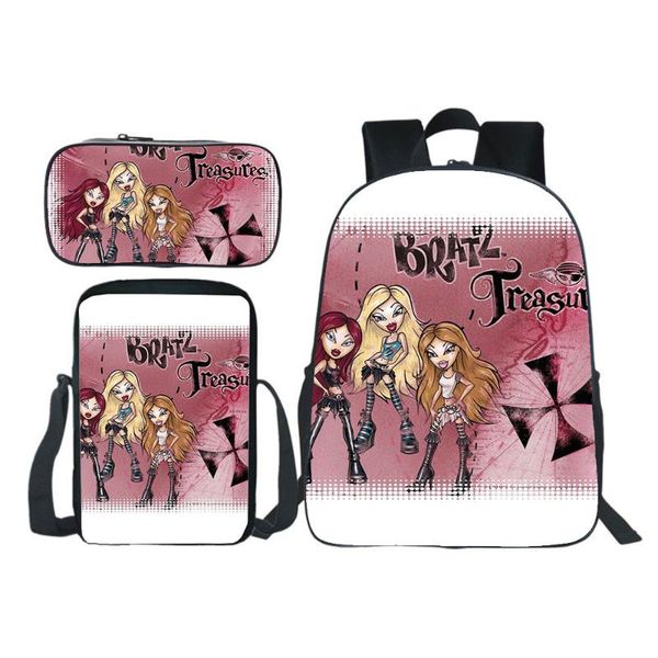 backpack bratz 3pcs set boy girl school bag teens bookbag rucksack gift(backpack+shouder bag+pen bag) 2021
backpack bratz 3pcs set boy girl school bag teens bookbag rucksack gift(backpack+shouder bag+pen bag) 2021