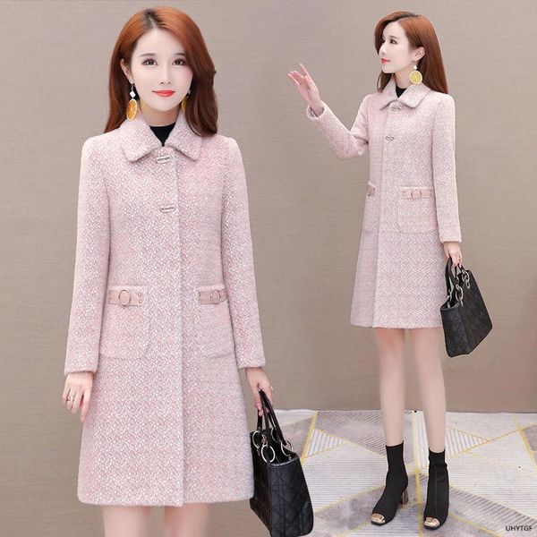 women's wool & blends uhytgf autumn winter jacket high-end imitation mink fleece casual female woolen coat elegant ladies clothes 3xl 1, Black
women's wool & blends uhytgf autumn winter jacket high-end imitation mink fleece casual female woolen coat elegant ladies clothes 3xl 1, Black