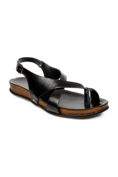 thong sandals 98996, Black