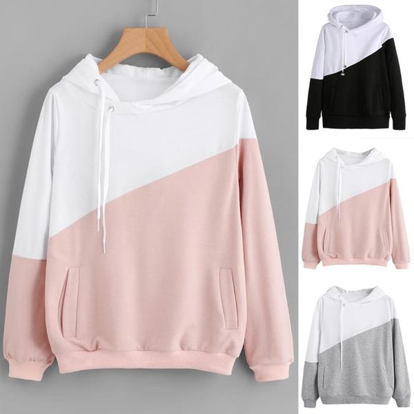 women's hoodies & sweatshirts spring autumn hooded pullover blouse fashion women hoodie jumper long sleeve color block sweatshirt, Black
women's hoodies & sweatshirts spring autumn hooded pullover blouse fashion women hoodie jumper long sleeve color block sweatshirt, Black