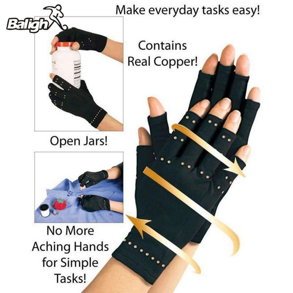 wrist support 1pair sports half finger arthritis gloves therapeutic compression men woman circulation blood recovery, Black;red
wrist support 1pair sports half finger arthritis gloves therapeutic compression men woman circulation blood recovery, Black;red