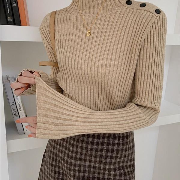 men's sweaters 2021 sweaterautumn and winter thick pit strip half high collar design sense niche shoulder buckle bottoming sweater fema, White;black
men's sweaters 2021 sweaterautumn and winter thick pit strip half high collar design sense niche shoulder buckle bottoming sweater fema, White;black