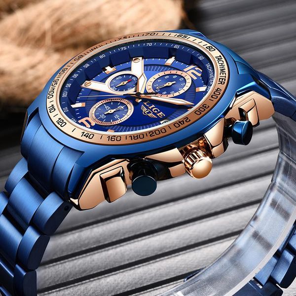 wristwatches 2021 lige fashion men's watches blue military big dial waterproof watch men all steel sport quartz clock, Slivery;brown
wristwatches 2021 lige fashion men's watches blue military big dial waterproof watch men all steel sport quartz clock, Slivery;brown
