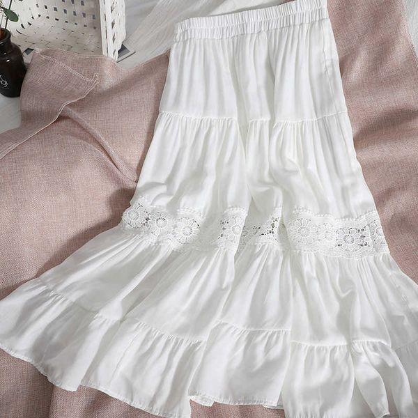 vanovich summer fashion casual wild hollow ruffled skirt female korean style solid color high waist skirts 210615, Black
vanovich summer fashion casual wild hollow ruffled skirt female korean style solid color high waist skirts 210615, Black