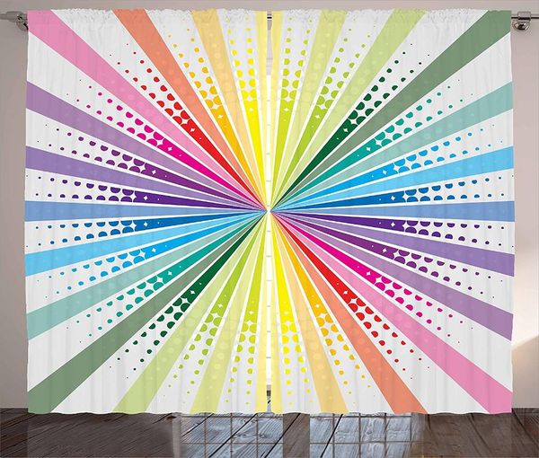 curtain & drapes vintage rainbow curtains retro style burst effect with halftone details colorful rays sixties window for kids room
curtain & drapes vintage rainbow curtains retro style burst effect with halftone details colorful rays sixties window for kids room