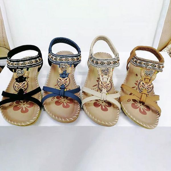 sandals women summer wedges shoes retro butterfly-knot rhinestone slides sandalias mujer bohemia elastic band sandal, Black
sandals women summer wedges shoes retro butterfly-knot rhinestone slides sandalias mujer bohemia elastic band sandal, Black