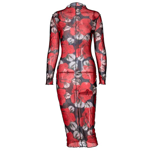 shestyle mesh see through long dress pencil women 2021 rose printed stand collar long sleeve sheath clubwear garmentby ai, Black;white
shestyle mesh see through long dress pencil women 2021 rose printed stand collar long sleeve sheath clubwear garmentby ai, Black;white