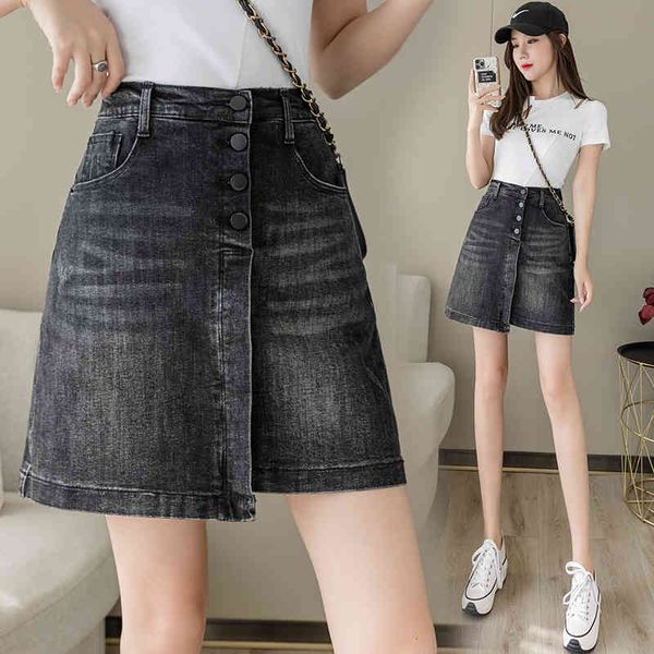 skirts summer high elastic waist black denim women pockets single buttons casual a line mini jean skirt with lining e8k5
skirts summer high elastic waist black denim women pockets single buttons casual a line mini jean skirt with lining e8k5